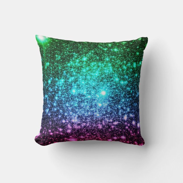 Cool Tone Stars Galaxy Kussen (Voorkant)