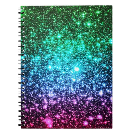Cool Tones Galaxy Ombre Notitieboek (Voorkant)