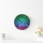 Cool Tones Galaxy Ombre Ronde Klok (Huis)