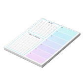 Cool Tones Weekly Planning Notitieblok (Linkerzijde)