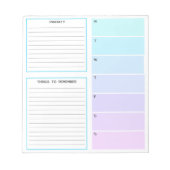 Cool Tones Weekly Planning Notitieblok (Voorkant)