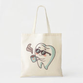 Cool Tooth Cartoon Canvas tas – Leuk tandheelkundi (Voorkant)