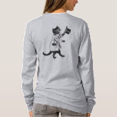 Cool Top Hat Cat  Art T-shirt (Achterkant)