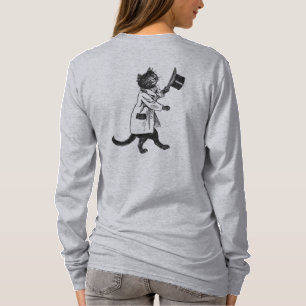 Cool Top Hat Cat Art T-shirt