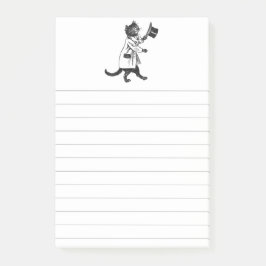  Cool Top Hat Cat Lined Sticky Post-it® Notes