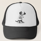 Cool Top Hat Cat Trucker Pet (Voorkant)