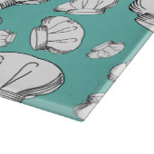 Cool Toque Blanche Chef Petten Patroonmonogram Snijplank (Hoek)