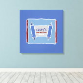 COOL TORAH Bat Bar Mitzvah Sign In Board Canvas Afdruk (Insitu (Houten vloer))