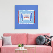 COOL TORAH Bat Bar Mitzvah Sign In Board Canvas Afdruk (Insitu (Woonkamer))