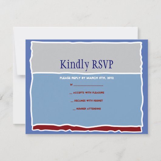 COOL TORAH Thlek Bar Bat Mitzvah Reply card RSVP Kaartje (Voorkant)