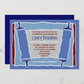 COOL TORAH ThreadBar Bat Mitzvah Uitnodiging (Voorkant / Achterkant)