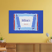COOL TORAHBar Bat Mitzvah Inloggen Board Canvas Afdruk (Insitu (Woonkamer))