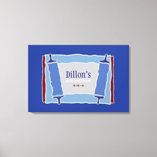 COOL TORAHBar Bat Mitzvah Inloggen Board Canvas Afdruk (Voorkant)