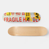 COOL Torn FRAGILE-markering met Chinese tekens Skateboard (Horizontaal)