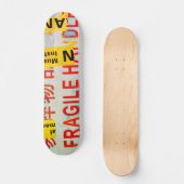 COOL Torn FRAGILE-markering met Chinese tekens Skateboard (Voorkant)