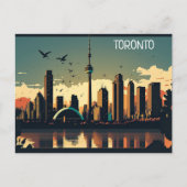 Cool Toronto Canada Skyline Briefkaart (Voorkant)