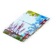 Cool Toronto Ontario Panorama Cityscape Waterverf Magneet (Linkerzijde)