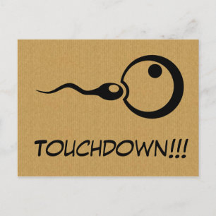 Cool Touchdown zwangerschaps briefkaart