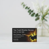 Cool Tow Truck Driver Visitekaartjes (Staand voorkant)