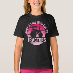 Cool Tractor Lover Gewoon Een Meisje Die Van Tract T-shirt