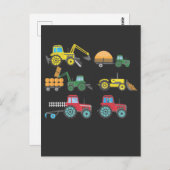 Cool Tractors and Harvesters Collectie Farmer Briefkaart (Voorkant / Achterkant)
