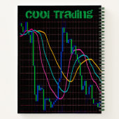 Cool Trading Candlestick Grafiek Stock Market Notitieboek (Achterkant)