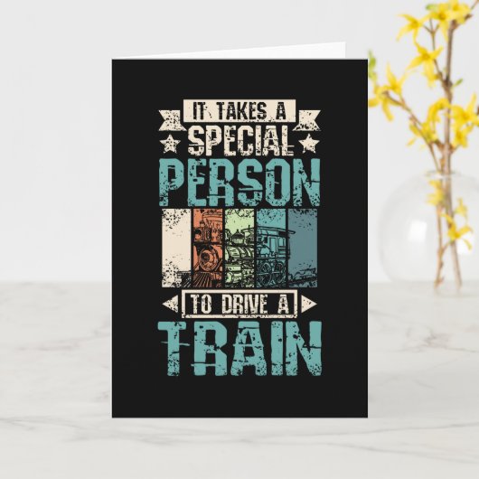 Cool Train Driver Kaart (Gele Bloem)