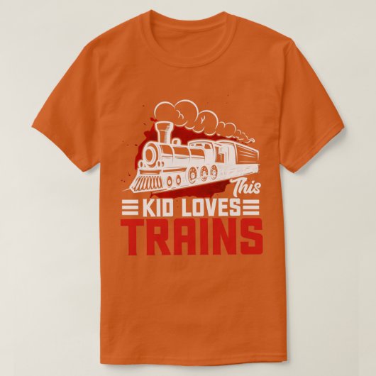 Cool Train Gift for Kids Boys Railroad Public Tran T-shirt (Design voorkant)