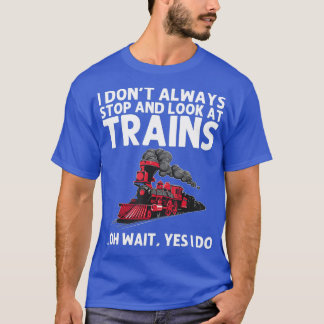 Cool Train Gift for Men Women Railroad Public T-shirt