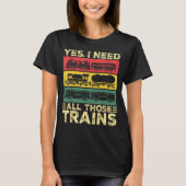 Cool Train Model Funny Train Railroad  T-shirt (Voorkant)