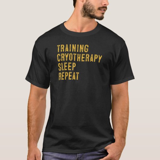 Cool Training Cryotherapie Slaap Herhaalsport S T-shirt (Voorkant)