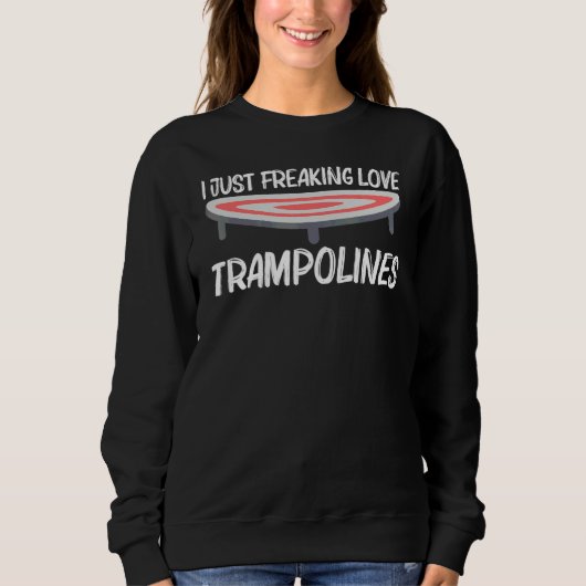 Cool trampoline voor mannen vrouwen recreatieve bu trui (Voorkant)