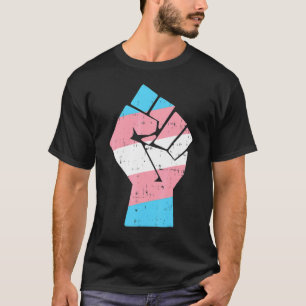 Cool Transgender Fist Pride Rechten LGBT Transexua T-shirt