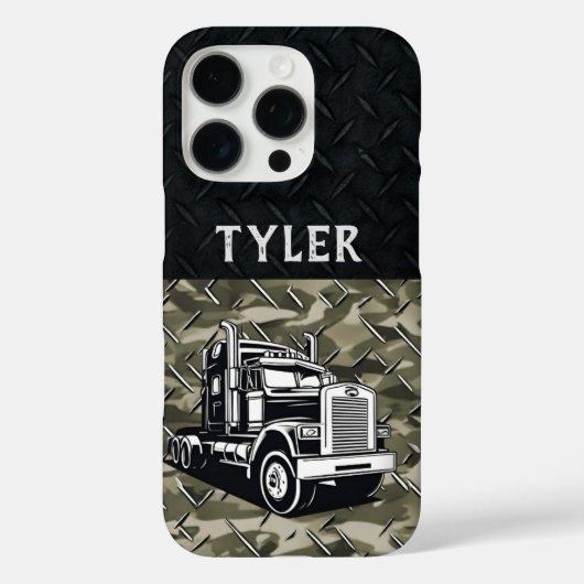 Cool Transport Truck Naam Apparatuur Camo Case-Mate iPhone Case (Achterkant)