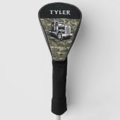 Cool Transport Truck Naam Apparatuur Camo Golfheadcover (Voorkant)