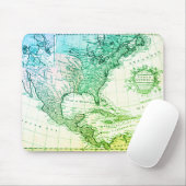 Cool Travelers Green Map of North America Muismat (Met muis)