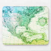 Cool Travelers Green Map of North America Muismat (Voorkant)