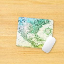 Cool Travelers Green  Map of North America Muismat