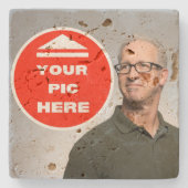 Cool! Travertijn Onderzetter - gepersonaliseerd (Voorkant)