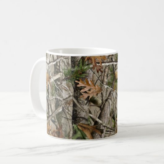 Cool Tree Camo Real Camouflage Coffee Mok (Voorkant links)