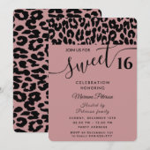 Cool Trendy aantrekkelijke luipaard 16 Kaart (Voorkant / Achterkant)