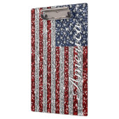 Cool trendy America flag shining faux glitter Klembord (Links)