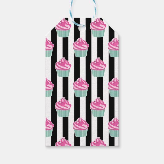 Cool Trendy Black en Wite Cadeaulabel (Voorkant)