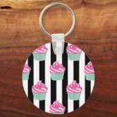 Cool Trendy Black en Wite Sleutelhanger (Voorkant)