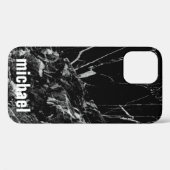 Cool Trendy Black Marble Hoesje-Mate iPhone Ca Case-Mate iPhone Case (Achterkant (horizontaal))