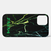 Cool Trendy Black Marble Hoesje-Mate iPhone Case (Achterkant (horizontaal))
