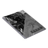 Cool Trendy Black Marble Notitieboek (Rechterzijde)