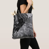 Cool Trendy Black Marble Tote Bag (Dichtbij)