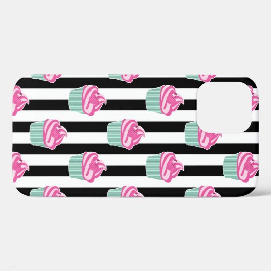 Cool Trendy Bleck en Withe Case-Mate iPhone Case (Achterkant (horizontaal))