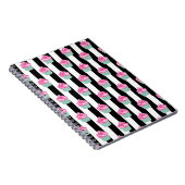 Cool Trendy Bleck en Withe, Cup Cakes Notitieboek (Rechterzijde)